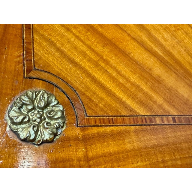 1920s French Neoclassical Burl Maple Full Size Bed Frame For Sale - Image 13 of 18