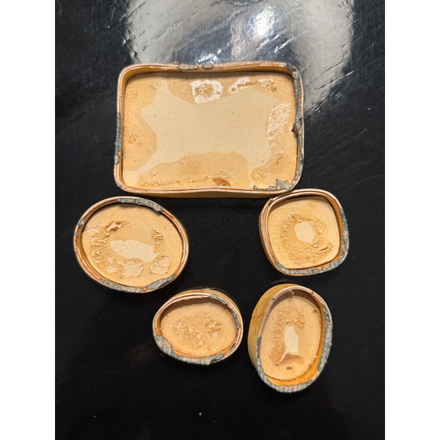 Antique Italian Grand Tour Plaster Intaglios - Set of 5 (Group #3) For Sale - Image 16 of 16