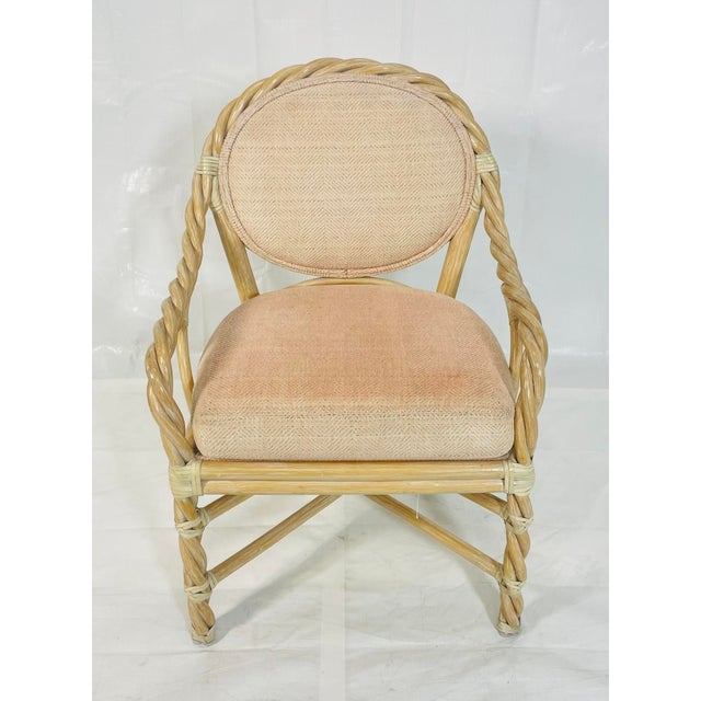 McGuire Vintage McGuire Rattan Lounge Armchair, San Francisco, California For Sale - Image 4 of 18