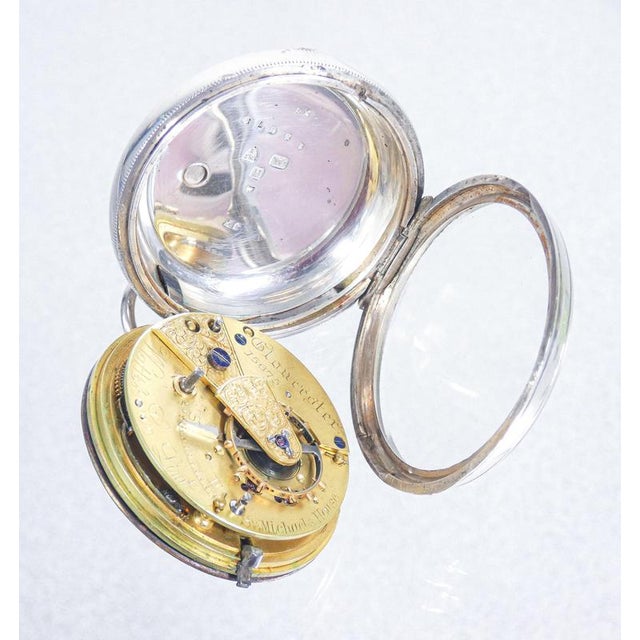 English Silver Pocket Watch, 1890s For Sale - Image 15 of 18