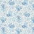 Sample - Schumacher Pomegranate Botanical Fabric in Blue For Sale