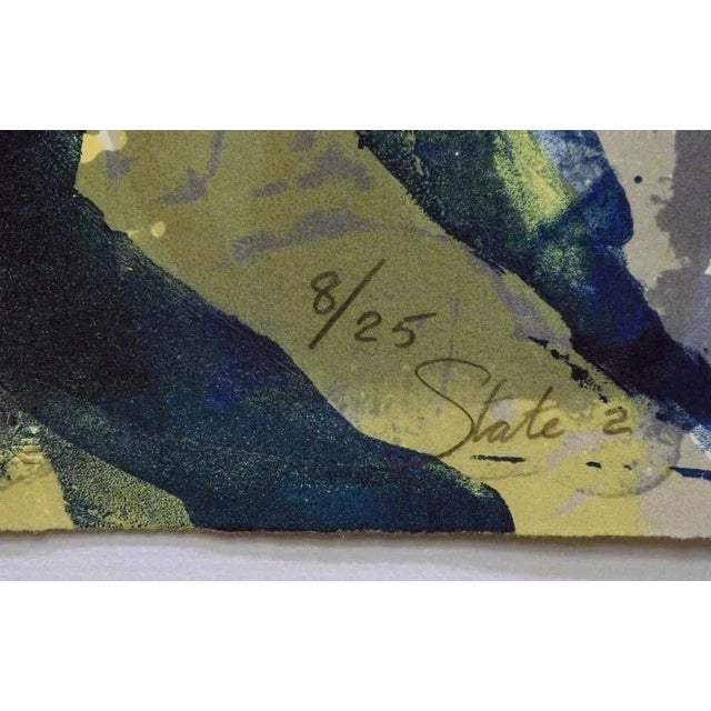 Earl Biss "Walking Upon the Thundering Waters St II" Limited Edition Serigraph Hand Signed Framed For Sale In Denver - Image 6 of 6