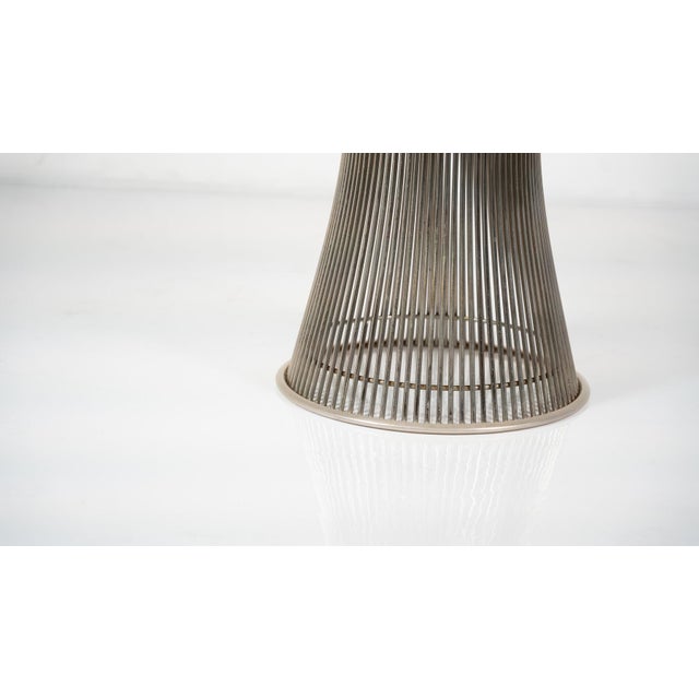 Mid-Century Dining Table by Warren Platner for Knoll, Glass and Metal, 1966 This piece is attributed to the mentioned...