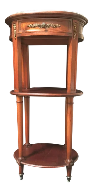 F. Blondeau Louis XVI Style Three-Tiered Table