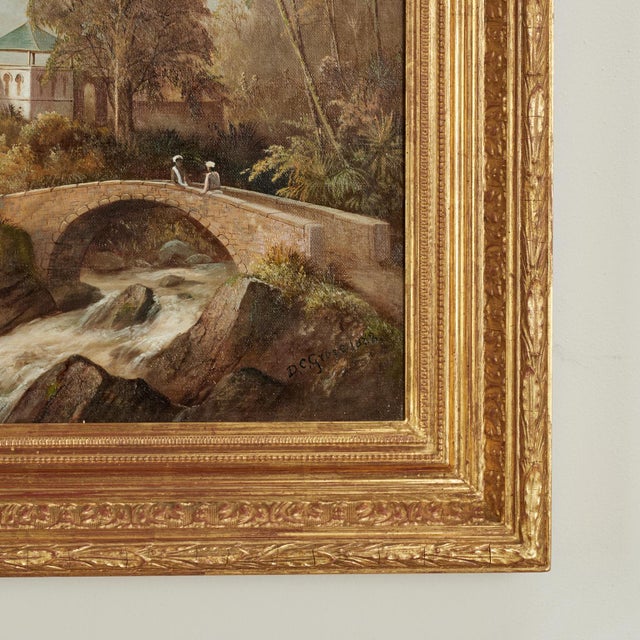 Antique Orientalist India Landscape Oil Painting by Daniel C. Grose For Sale - Image 11 of 14