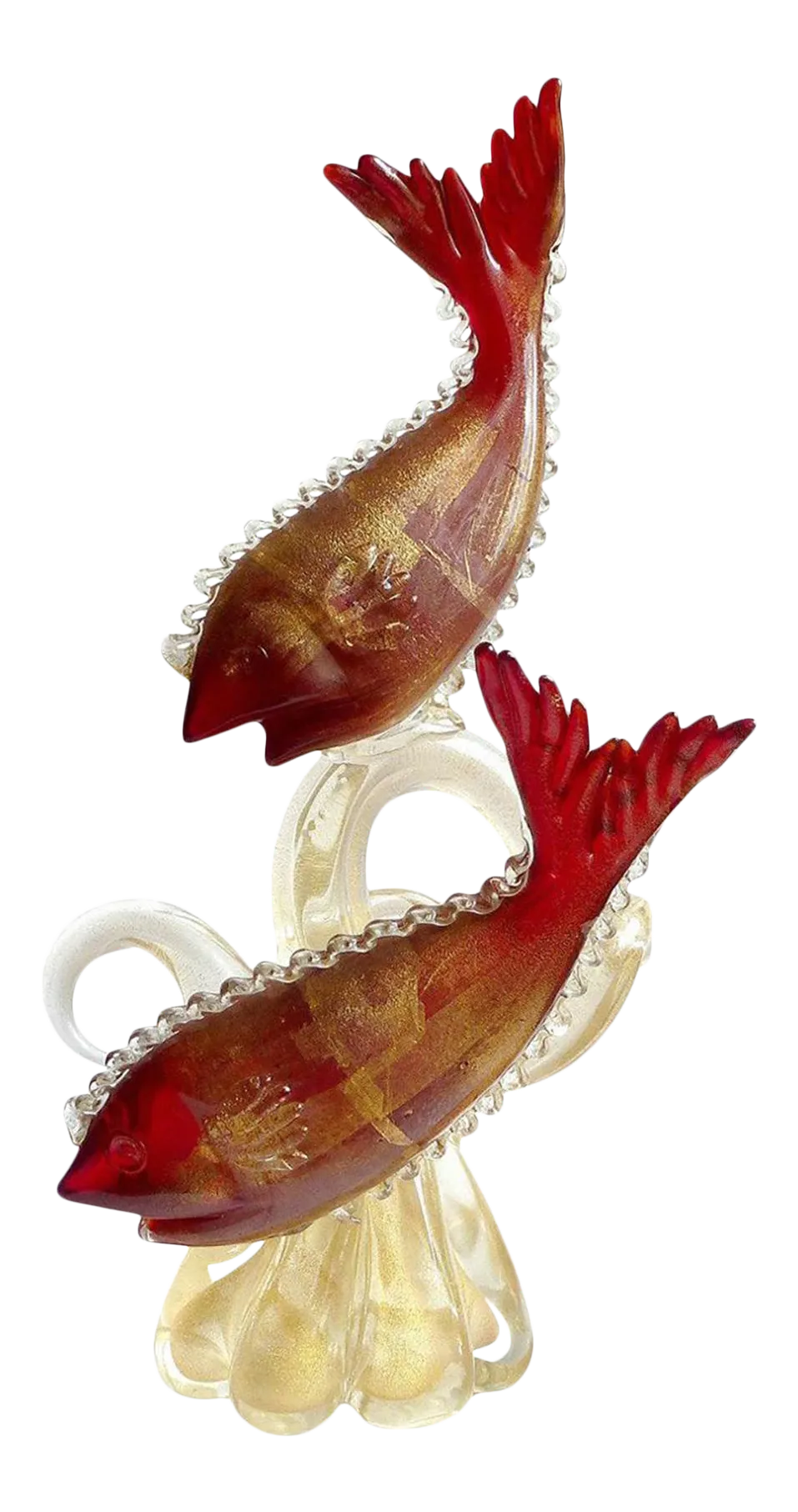 置物 Murano , antique Set of Murano Glass Vase and Bowl - Tortoise, Italy 80s