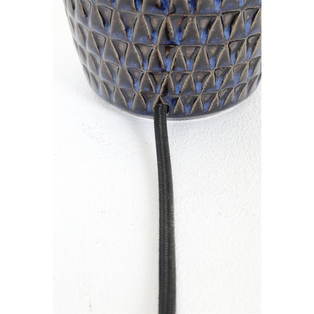 1970s Danish Handmade Ceramic Table Lamp from Søholm, 1960s For Sale - Image 5 of 13