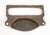 Antique c.s.c Brass Bin Drawer Pull With Label Slot For Sale - Image 4 of 4