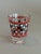 Vintage Art Deco Red White Black Checkered Shot Glass Clear Glass For Sale - Image 4 of 7