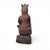 Stone Asian Polychrome Seated Bodhisattva Sculpture on Lotus Base 23" For Sale - Image 7 of 17
