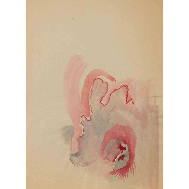 Watercolor on paper. Hand signed in the lower right. Very good condition. This piece is attributed to the mentioned...