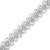 Haus of Brilliance .925 Sterling 1/2 Cttw Diamond Double Row S-Link Bracelet - 7.25" Inches For Sale - Image 4 of 6