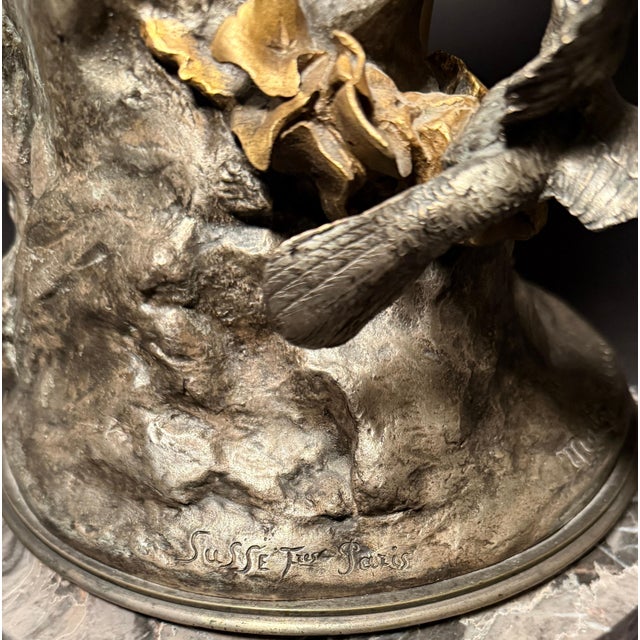 Late 19th Century Exotic Gilt And Silvered Bronze By Mathurin Moreau For Sale - Image 9 of 9