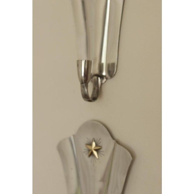 Mid-Century Modern Mid-Century Swedish Pewter Sconces, Set of 2 For Sale - Image 3 of 18