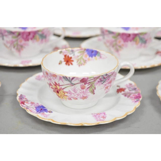 Mid 20th Century Spode England "Chelsea Garden" Bone China Porcelain Dinner Set of 51 Pc For Sale In Philadelphia - Image 6 of 13
