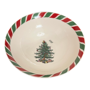 Vintage Candy Cane Bowl by Spode