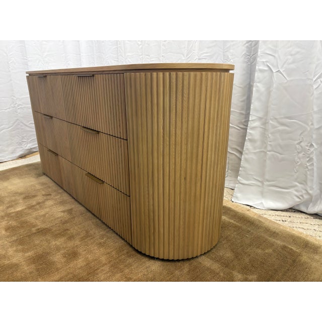Contemporary Rh Byron 6-Drawer Dresser — 72” Light Oak | Solid American White Oak | Artisan Crafted For Sale - Image 3 of 18