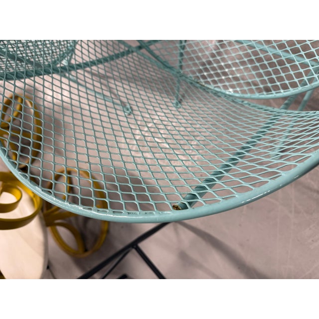 American 1960s Tempestini for Salterini set of Orange Slice Clamshell Chairs and Table, Attributed For Sale - Image 3 of 18