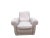 Italian Mickey Chair in Grey Leather from Baxter For Sale