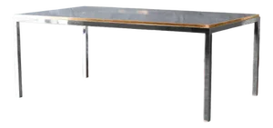 Coffee Table in Brass and Chromed Metal with Smoked Glass Shelves, Italy, 1980s