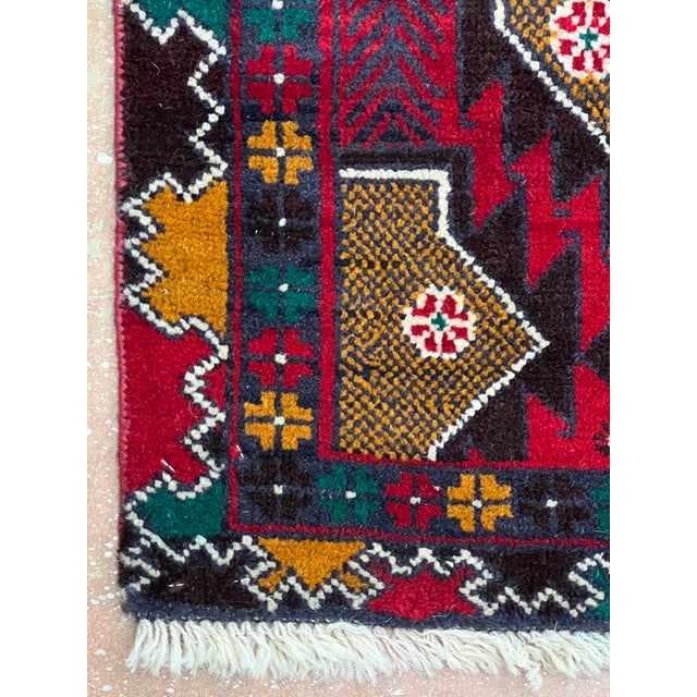 1980s Afghan Balouch Wool Rug 2’11” X 4’7” For Sale - Image 5 of 6