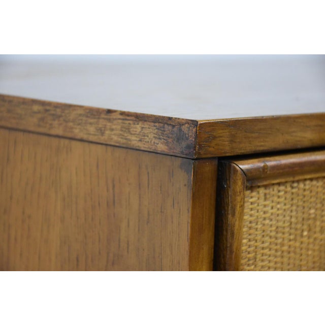 MidCentury Cane Door Armoire Chairish