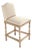 Aria Counter Stool - Natural Linen / Limed Grey Oak Frame For Sale