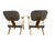 Wood Pair of Mid-Century Modern Armchairs by Custom & Modern Upholstering Co., Gardner Ma, C. 1950 For Sale - Image 7 of 18