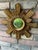 1950s Italian 14.5" Giltwood Sunburst Wall Mirror For Sale - Image 16 of 18