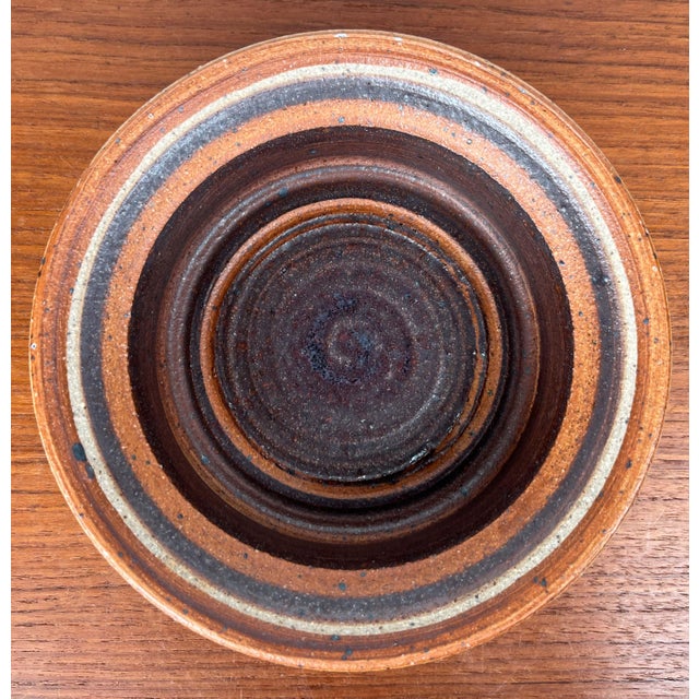 Mid-Century Modern Danish Studio Pottery Bowl by Tue Poulsen for Tue Keramik, 1960s For Sale - Image 5 of 15
