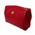 Contemporary Vintage Celine Red Leather Vanity Case / Cosmetic Clutch With Gold Hardware For Sale - Image 3 of 14