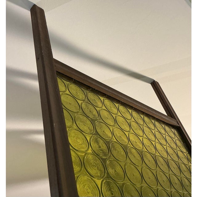 Set of 3 Individual Vintage Mid-Century Modern Green Circle Bottle Tension Pole Room Dividers, Circa 1960s For Sale - Image 9 of 12