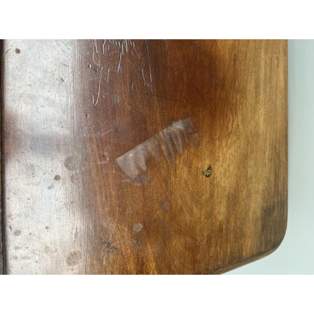 Brown Antique Mahogany Sewing Table For Sale - Image 8 of 10