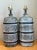 Late 20th Century Vintage Geometric Ceramic Table Lamps - Pair For Sale - Image 5 of 12