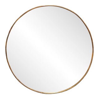 Vintage Italian Round Wall Mirror 1980s For Sale