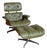 Herman Miller Eames Lounge Chair and Ottoman, Green Leather, 1960s For Sale
