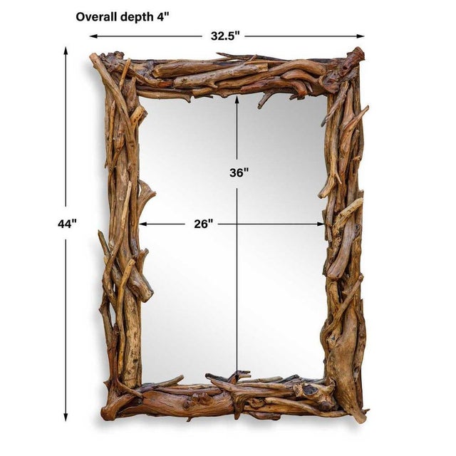Rustic Branch Mirror For Sale - Image 4 of 6