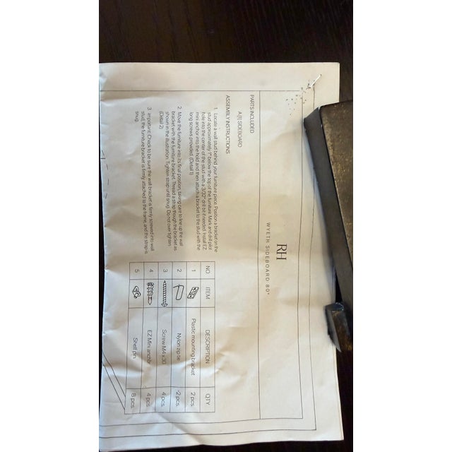 Rh 80" Wyeth Carbonized Split Bamboo Sideboard: For Sale - Image 12 of 12