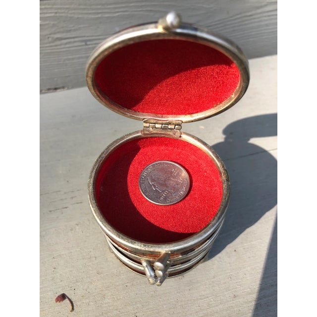 Auburn Diminutive Faux Marble Jewelry Box For Sale - Image 8 of 10