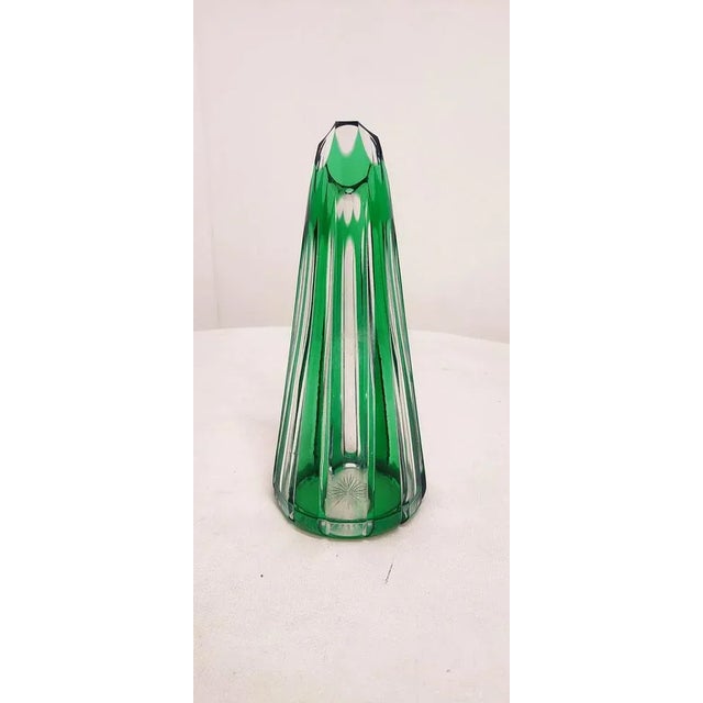 Bohemian Crystal Vase, Czech Republic, 1980s For Sale - Image 3 of 10