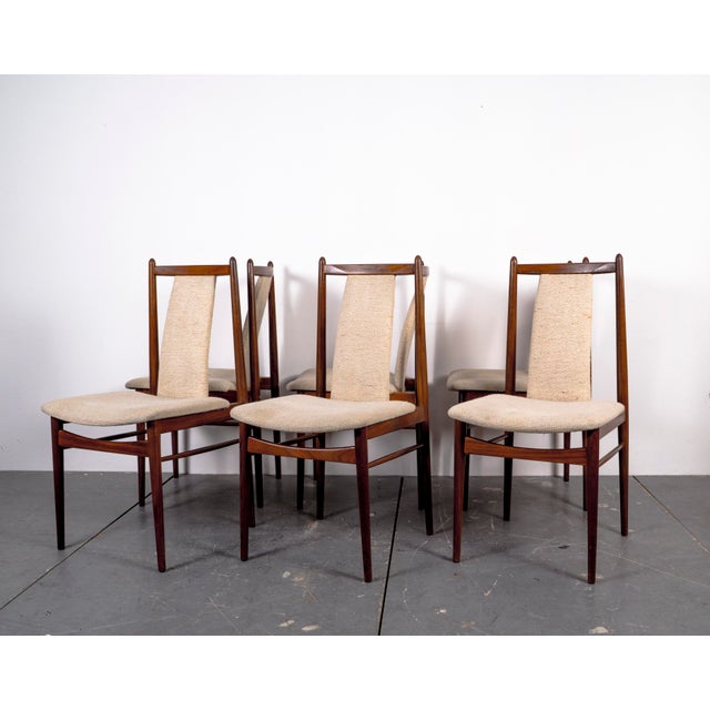 Mid-Century American Nutwood Dining Chairs, 1970s, Set of 6 For Sale - Image 5 of 16