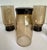 Mid-Century Modern Set of 5 Mid-Century Modern Smoky Brown Architectural Beverage Glasses For Sale - Image 3 of 7