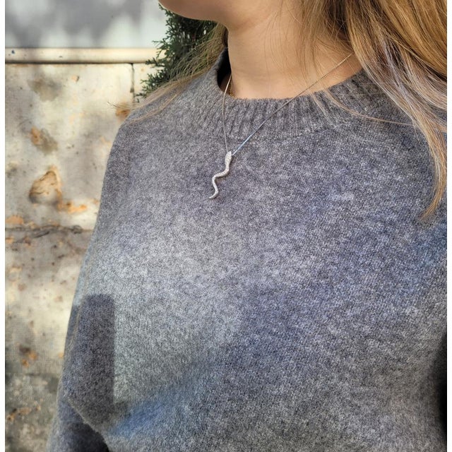 Snake Pendant Necklace from Swarovski, Austria, 2000s For Sale - Image 5 of 18