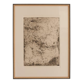 Jean-Pierre Jouffroy, Gestural Abstraction, Intaglio Print For Sale