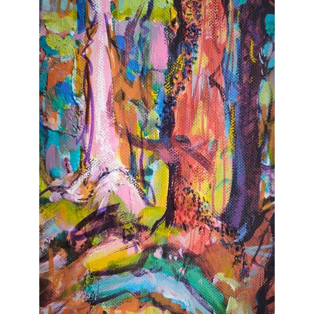 Linda Clerget, Forest Sanctuary, Acrylic, in New conditions. Designed from 2000 Signed by Maker