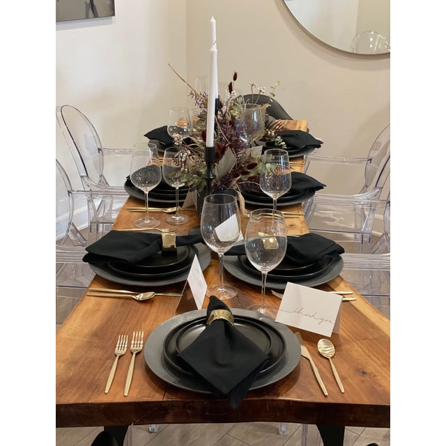 Live Edge Custom Dining Table For Sale - Image 14 of 14