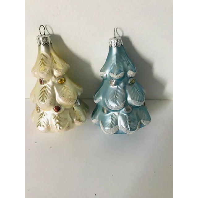 1990s Boho Vintage European Christmas Ornaments Figurines - a Pair For Sale - Image 5 of 5