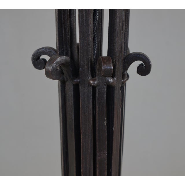 French Art Deco Table Lamp by Daum Freres 1920s France For Sale - Image 9 of 13