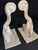 Amazing and Exquisite pair of sculptural elephant carved wood wall bracket shelves in the style of Gampel-Stoll. With a...
