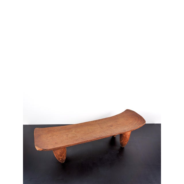 African Senufo Wooden Bench, 1950s For Sale - Image 6 of 9